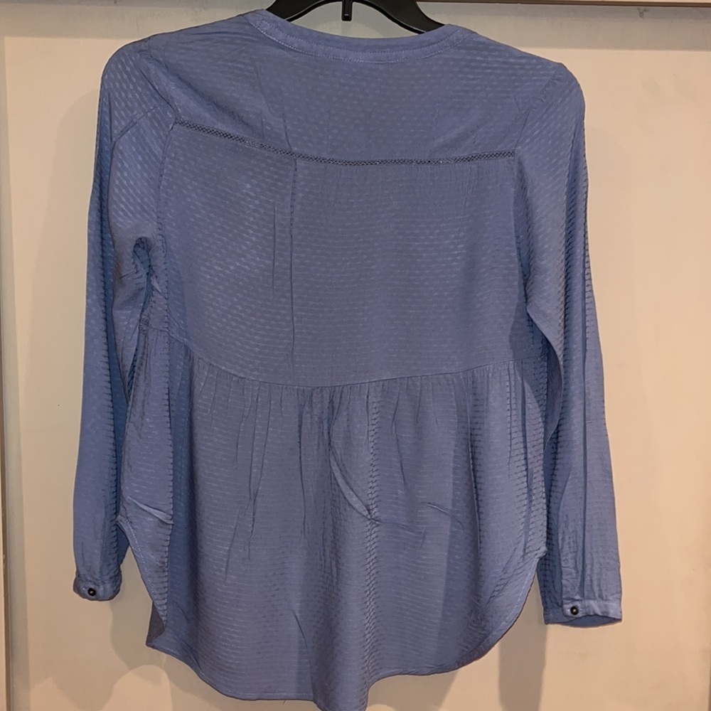 Knox Rose boho style size Small long sleeve lavender blouse w/embroidery - Picture 9 of 9